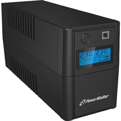 Immagine di PowerWalker VI 850SE LCD / IEC (UPS) 850 VA 4 AC Interactive Line Alimentazione continua, (850 VA, 480 W, 170 V, 280 230 V), Nero