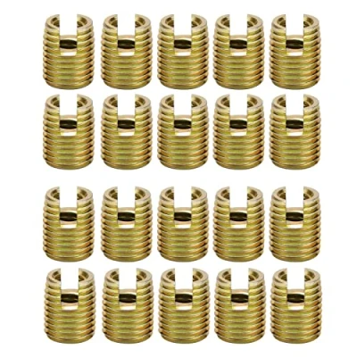Immagine di Akozon Inserto Filettato Autofilettante 20pz Inserti Filettati 302 Viti per Riparazione in Acciaio al Carbonio(Inner M5*0,8 Outer M8*1,0)