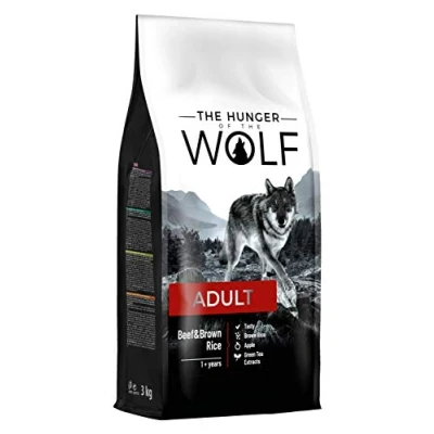 Immagine di the Hunger of Wolf Cibo secco per cani adulti di tuttle le razze, linea delicata a base manzo e riso integrale 3 kg
