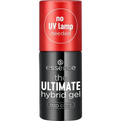 Immagine di Essence Cosmetics The Hybrid Gel Top Coat, Lunga Durata, Levigante, Correttore, Lucida, Traslucida, 8 ml