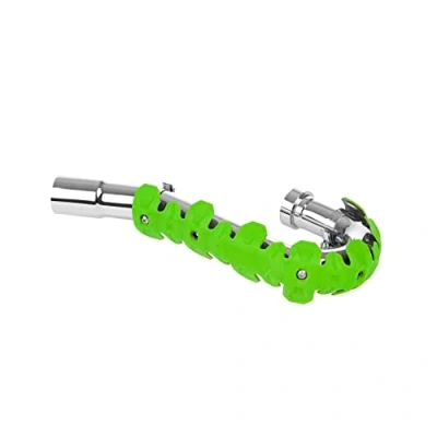 Immagine di POLISPORT 8483700005 ARMADILLO HEAD Protezione universale per scarico da 22 cm moto a 4 tempi combina acciaio inossidabile ed elastomero leggero resistente alle alte temperature in colore verde
