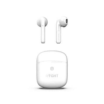 Immagine di RYGHT WAYS2 Cuffie In Ear Bluetooth Stereo Bianco Indicatore di carica della batteria, headset con microfono, Custodia ricarica, controllo touch