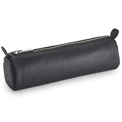 Immagine di LAMY A 404 Lederwaren Astuccio rotondo in pelle di vitello alta qualità 861 nero