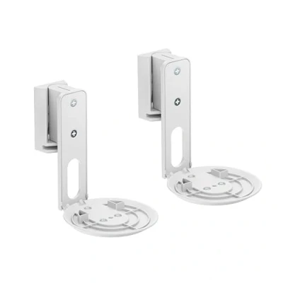 Immagine di PureMounts supporto per diffusori Sonos Era 100 set di 2, a parete con gestione dei cavi, orientabile +/ 45, inclinabile 0/ 18, capacità carico 3 kg, bianco