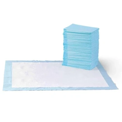 Immagine di Amazon Basics, Tappetini per l&#039;addestramento di cani e cuccioli, design a 5 strati prova perdite con superficie ad asciugatura rapida, dimensione XL, confezione da 40, Celeste