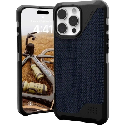 Immagine di Urban Armor Gear Metropolis LT MagSafe Case Backcover per cellulare Apple iPhone 16 Pro Max Kevlar ®, Blu Compatibile con