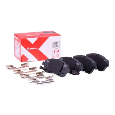 Immagine di BREMBO P 16 013X Kit pastiglie freno con segnalatore acustico usura accessori SUZUKI: SWIFT 4, 5, Baleno II Hatchback, DAIHATSU: Materia