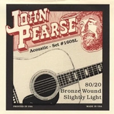 Immagine di John Pearse® Strings »160SL SLIGHTLY LIGHT ACOUSTIC GUITAR 80/20 BRONZE« Corde per Chitarra Acustica 6 011/050