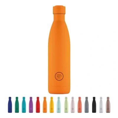 Immagine di Cool Bottles Borraccia Termica in Acciaio Inox 750 ml Vivid Orange 30,5 x 8 cm Bottiglia Ermetica Bevande Fredde 36 Ore e Calde 18 Triple Parete Technology Senza BPA