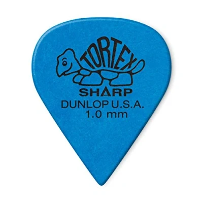 Immagine di Dunlop Pallini Tortex Sharp 100, 12 pz, colore: Blu