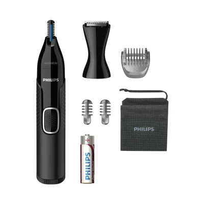 Immagine di Philips Series NT5650/16 5000, rifinitore a batteria per naso, orecchie e sopracciglia, nero (confezione da 1)