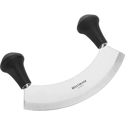 Immagine di Westmark Mezzaluna, Con 1 lama, Lunghezza: 17 cm, Acciaio inox/Plastica, Argento/Nero, 12932270