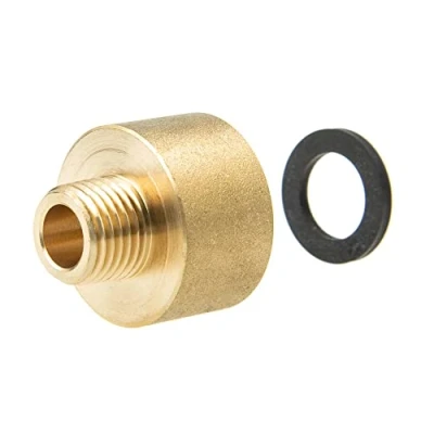 Immagine di tecuro Red. Prolunga filettatura esterna G 1/4 x interna Rp 1/2, cilindrica MS blank CW617N