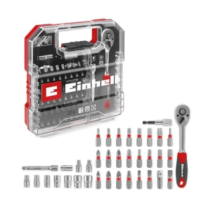 Immagine di Einhell Kit inserti giravite a bussola 1/4 37 parti 109022