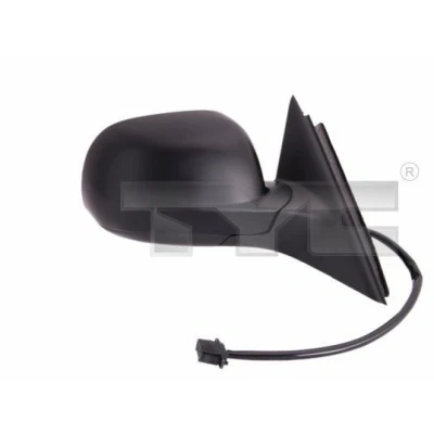 Immagine di Specchio retrovisore esterno Tyc 337 0039 Dx con la prima mano nero convesso, termico, Piccolo alloggiamento specchio, per regolazione elettrica specc