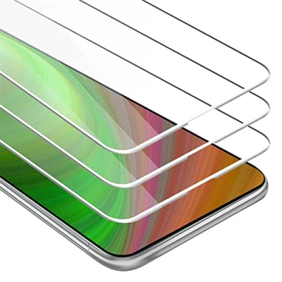 Immagine di Cadorabo 3x Pellicola Protettiva copertura completa compatibile con Huawei P SMART Z in TRASPARENTE BIANCO Pacco di 3 Vetro protezione del display durezza 9H compatibilità 3D touch