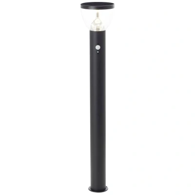 Immagine di Brilliant G40412/06 Tulip Lampada solare da terra per esterno con rilevatore di movimento 3 W Bianco caldo Nero