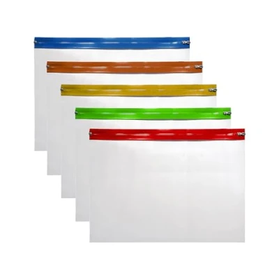 Immagine di 10 buste portadocumenti formato A3, colori assortiti