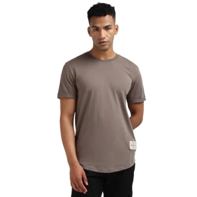 Immagine di Calvin Klein Jeans Badge TURN UP Sleeve Tshirt basic, Uomo, Taglia: XS, Brown