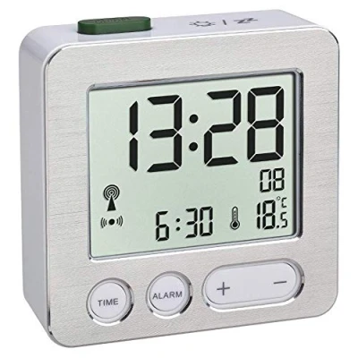 Immagine di TFA Dostmann 60.2545 Sveglia Digitale elettroniche (Bianco Argento con batterie)