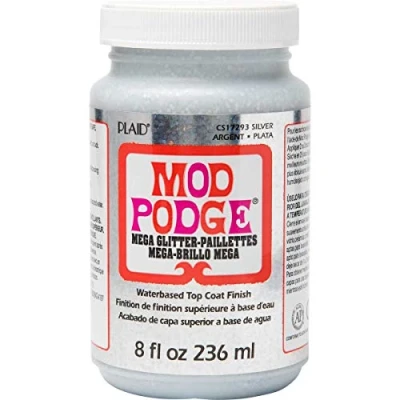 Immagine di Mod Podge Mega Glitter Argento 236 ml, unità