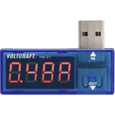 Immagine di Multimetro per porta USB digitale VOLTCRAFT PM 37 CAT I Display (Counts): 999