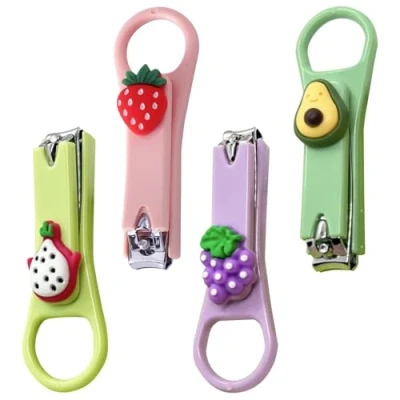 Immagine di Tagliaunghie Da 4 Pezzi Con Lima Per Unghie, Di Sicurezza, Neonati, Set La Cura Delle Unghie Dei Bambini