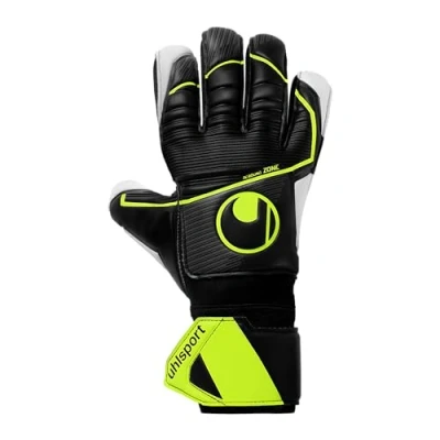 Immagine di uhlsport Supersoft HN Flex Frame Guanti da portiere calcio per uomo e ragazzo con stabilizzazione delle dita comodi indossare