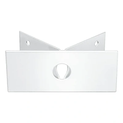Immagine di Steinel Supporto a Parete Angolare EWH 03 Bianco Acciaio Inox Adattatore per Angoli Esterni Apparecchio da Esterno L 400 S