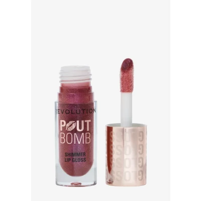 Immagine di Revolution, Pout Bomb Shimmer Gloss, Gloss Labbra Lucido e Brillante, con Acido Ialuronico Profumo di Vaniglia Dolce, Berry Lustre