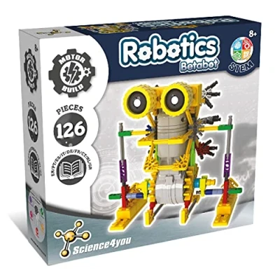 Immagine di Science4you Betabot Robot Interattivo per Bambini da Costruire 8+ Anni con Questo Giochi di Ingegneria 126 Pezzi, Esperimenti Scientifici e Regalo +8