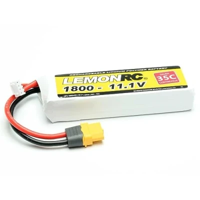 Immagine di LemonRC Batteria ricaricabile LiPo 11.1 V 1800 mAh Numero di celle: 3 35 C Softcase XT60