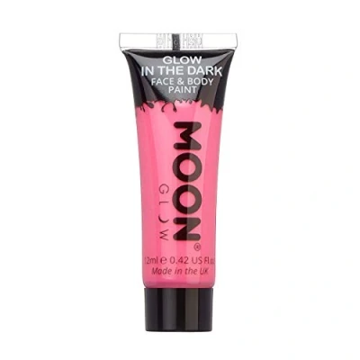 Immagine di Moon Glow Pittura per viso e corpo che si illumina al buio Fosforescente Charge to Glow, Rosa, 12 ml (confezione da 1)
