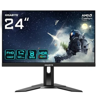 Immagine di Gigabyte G24F 2 Monitor da gioco ERP E (A G) 60.5 cm (23.8 pollici) 16:9 1 ms HDMI ™, DisplayPort, USB 3.0, Presa cuffie IPS LCD