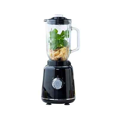 Immagine di MasterChef Frullatore Elettrico Vetro, Blender Professionale, Smoothie Maker, Tritaghiaccio, 1 Litri, Potente Mixer Cucina con Lame in Acciaio Inox per Frullato, Lavabile Lavastoviglie, 400W