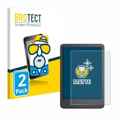 Immagine di brotect Pellicola Protettiva Opaca per Amazon Kindle 2024 Anti Riflesso (2 Pezzi)