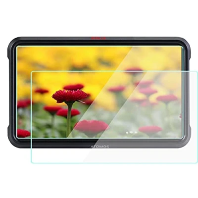 Immagine di KOMET Pellicola protettiva in vetro compatibile per Atomos Ninja V 5&quot; con monitor di registrazione touch screen, temperato 9H, antigraffio, confezione da 2