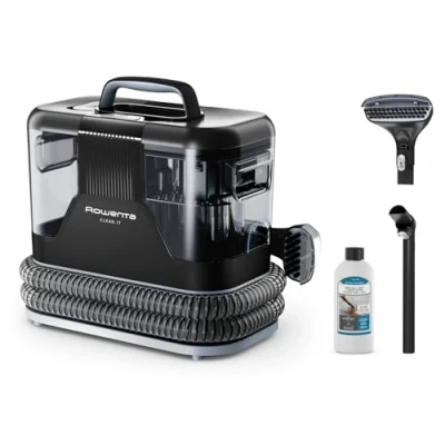 Immagine di Rowenta, Clean it, Shampouineuse, Smacchiatore detergente per macchia, rapido e facile, Tappeto, Interno auto, 400W, IN5010F0