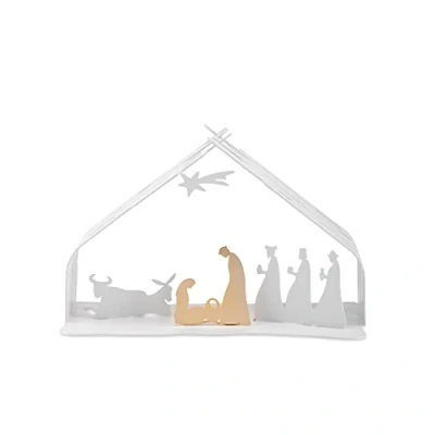 Immagine di Alessi Nativity Scene Bark White BM09 W 10 cm by Michel Boucquillon &amp; Donia Maaoui
