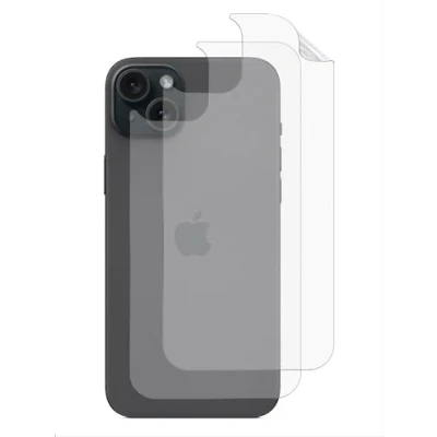 Immagine di GIOPUEY Pellicola Protettiva Retro per iPhone 14 Plus, Consistenza Opaca Anti Impronta TPU Sottile Materiali di Alta qualità Plus Translucent 2 Pezzi