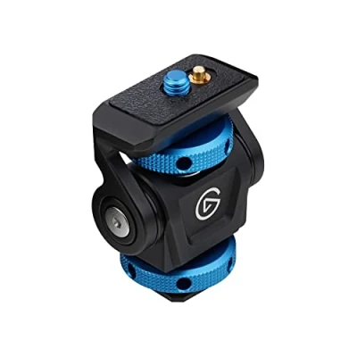 Immagine di Elgato Cold Shoe Supporto regolabile con filettatura da ¼ di pollice per luci, flash, microfoni, compatibile Key Light Mini, supporti luce, treppiedi, perfetta produzioni foto e video