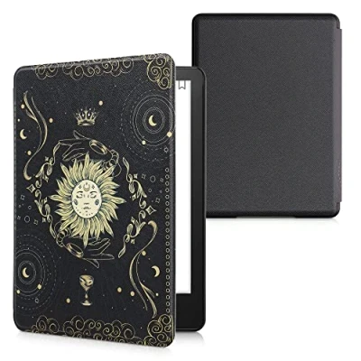 Immagine di kwmobile Cover per Kindle Paperwhite Custodia 6,8 Pollici 11 Generazione 2021 Copertina eReader eBook Reader Case Sole Tarocchi