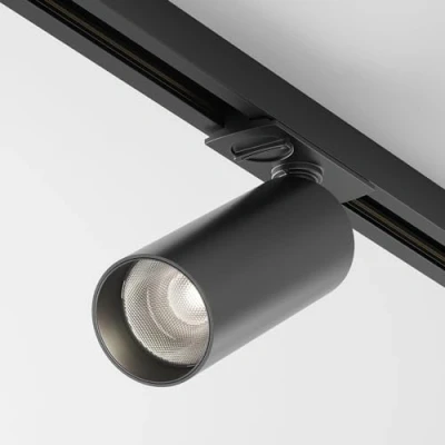Immagine di Focus tecnico Illuminazione a binario LED monofase UNITY Nero Alluminio 12 W IP 20 AC 165 265 non incl.