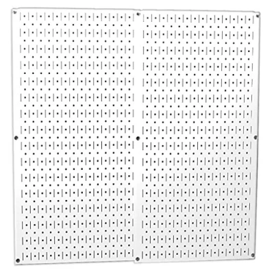 Immagine di Wall Control 30 P 3232W Confezione di Pannelli forati in Metallo Bianco