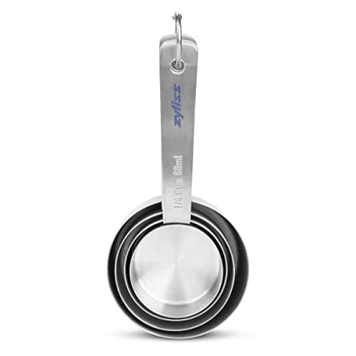 Immagine di Zyliss E970056 Set di Cucchiai Dosatori da Cucina, 4 Piezas, Acciaio Inossidabile, Argento, Ingredienti Forno, Liquido, Articoli Secchi, Cioccolata Calda