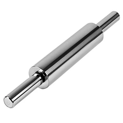 Immagine di Lacor 67148 Rodillo De AmAsar 48 CMS Rullo per impastare Inox, Acciaio Inossidabile, Argento, 25 cm (Uso) (Total)