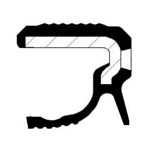 Immagine di CORTECO 19037072B Paraolio Albero Motore Parte frontale FPM (Fluoro Caucciù) MERCEDES BENZ: Classe E T modell, A, B