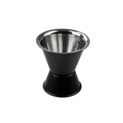 Immagine di Fackelmann Specter 49765 Dispenser per cocktail, 2 cl e 4 cl, in acciaio inox, 6 x cm, colore: Nero opaco
