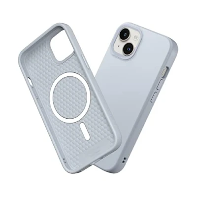 Immagine di RhinoShield Case Compatible with [iPhone 14/13] SolidSuit Magsafe Shock Absorbent Slim Design Protective Cover Premium Matte Finish 3.5M / 11ft Drop Protection Ash Grey
