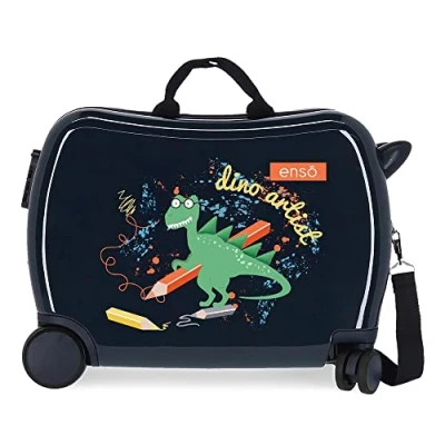 Immagine di Enso Dino artist Valigia per bambini multicolore 50x38x20 cm ABS rigido Chiusura a combinazione laterale 34L 1,8 kg 4 ruote Bagaglio mano